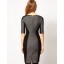 Simple OL Style Short Sleeve Slim Dress Evening Dress DP221