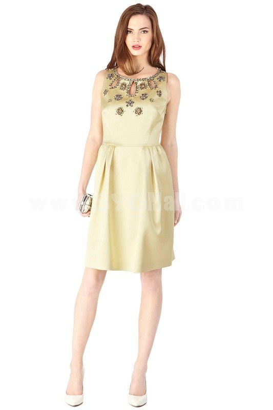 COAST New Arrival Solid Color Bead Decoration Luxury Dress Evening Dress