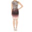 KM New Arrival Leopard Printing Sleeveless Slim Dress Evening Dress