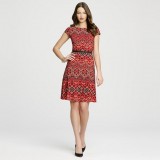 Wholesale - AK OL Style Short Sleeve Slim Flower Printing Dress Evening Dress