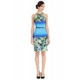 Wholesale - Coast  Blue Color Gradual Change Halter Dress Evening Dress