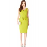 Wholesale - COAST  OL Style Falbala Solid Color Sleeveless Slim Dress Evening Dress KL351