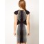 New Arrival Hollowes Out Figure Printing Slim Dress Evening Dress DP056