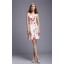 KM New Arrival Fresh Flower Printing Sleeveless Slim Dress Evening Dress