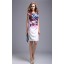 KM Back V-neck Sexy Printing Dress Evening Dress DL222