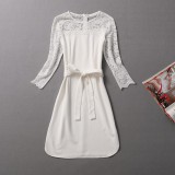 Wholesale - Sexy Lace Long Sleeve Dress Evening Dress