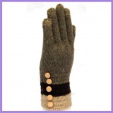 Wholesale - Boutique women cony hair knitted conductive touchscreen gloves