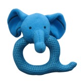 Wholesale - Q Shaped Eyelet Fabric Pet Plush Toys -- Elephant