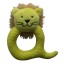 Q Shaped Eyelet Fabric Pet Plush Toys -- Lion