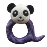 Wholesale - Q Shaped Eyelet Fabric Pet Plush Toys -- Panda