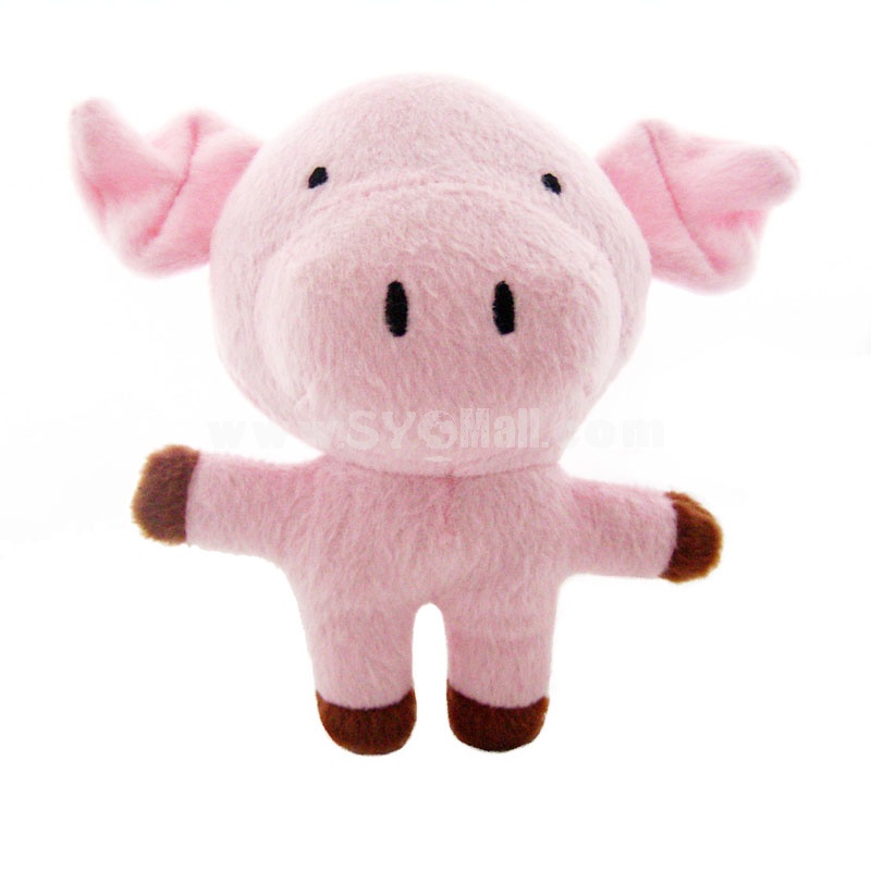 ForestSerise Animal Pattern Plush Toys With Sound Module -- Pig