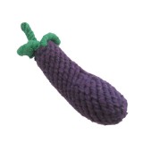 Wholesale - Vegetables and Fruits Series Cotton String Pet Toys -- Eggplant