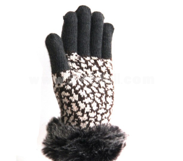 Fashion warm cashmere touchscreen smart gloves