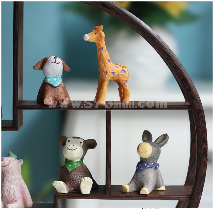 Creative Animal House Series Display Home Decoration with Shelf