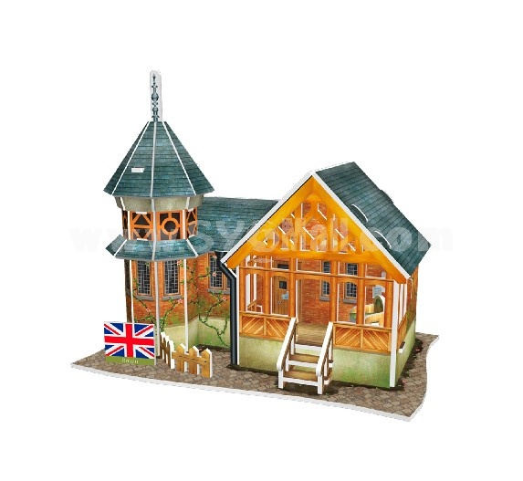 Creative DIY 3D Jigsaw Puzzle Model World Series - British Villa