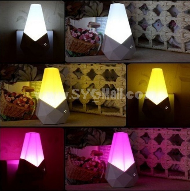 Voice/Light Operated Diamond Pattern LED Night Light