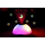 Wholesale - Colorful Moon & Stars LED Projector Clock