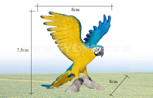 Land Animals Imitate Toys Stimulation Models -- Yellow Macaw S14690