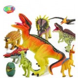 wholesale - 8pcs/Kit Dinosaur Block Eggs Novel Figureine Toys Jurassic Park