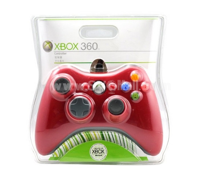 Wire Game Controller with Receiver for XBox 360 Red