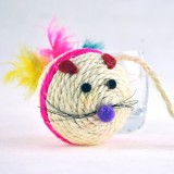 Wholesale - Mini Mouse Ball Shape Hemp Rope Cat Toy Pet Toy for Cat's Grinding Claws