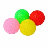Wholesale - Squeaking Dog Toy Pet Toy Colorful Rubber Particles Ball with Bell Inside