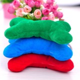 wholesale - Squeaking Dog Chewing Toy Plush Toy Dog Toy Pet Toy for Small Dogs -- Plush Color Bone