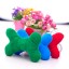 Squeaking Dog Chewing Toy Plush Toy Dog Toy Pet Toy for Small Dogs -- Plush Color Bone