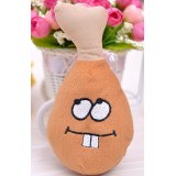 Wholesale - Squeaking Dog Chewing Toy Plush Toy Dog Toy Pet Toy -- Cartoon Drumstick
