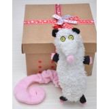 Wholesale - Squeaking Dog Chewing Toy Plush Toy Dog Toy Pet Toy -- White Mouse