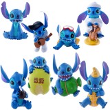 wholesale - Stitch Lilo & Stitch Action Figure/Garage Kits PVC 6cm/2.4" 8pcs/Kit Generation 3