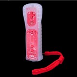 Wholesale - Motionplus Remote Control with Silicone Case for Nintendo wii Red