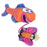 Wholesale - Fat Cat Cat Toy Pet Toy Chewing Toy with Catlip -- Fish and Butterfly