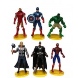 Wholesale - The Avengers Action Figure/Garage Kits Vinyl Toy with Stand 6pcs/Set 6"