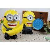 Wholesale - Despicable Me 2 The Minions Garage Kits Resin Money Box Piggy Bank 7.9inch Tall
