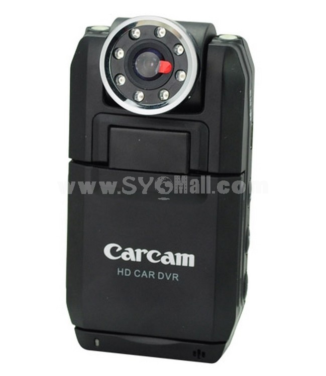 Portable HD 8 IR Digital Video/Voice/Still Camera Camcorder DVR for Car-Balck