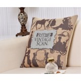 Wholesale - Decorative Printed Morden Stylish Throw Pillow Cover Cushion Cover No Pillow Inner -- Vintage Scans