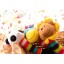 Squeaking Dog Chewing Toy Plush Toy Dog Toy Pet Toy - Stick Animals 25cm/10inch