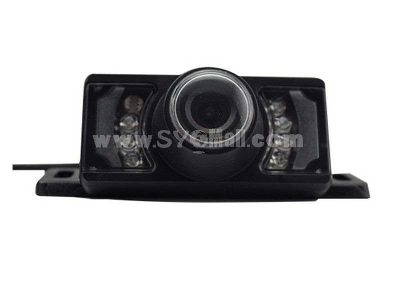 IR Back Up PAL Night Vision Plate 7LED Car Rear View Camera