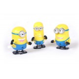 wholesale - The Minions DESPICABLE ME 2 3D Eyes Walking Spring Toys Action Figure/Garage Kit Vinly 3pcs/Kit 3.3"