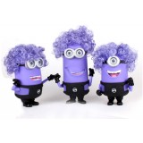 Wholesale - The Minions DESPICABLE ME 2 Purple Color 3D Eyes with Music and Light Effect Action Figures/Garage Kit Model Toy 3pc
