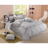 Wholesale - LLANCL Pure Color 4 Pieces Duvet Cover Set Bedding Set -- Grey