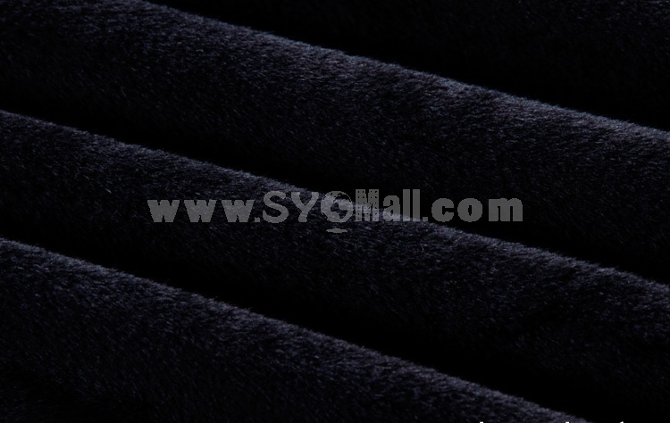 Coral Fleece 4 Pieces Duvet Cover Set Bedding Set Black