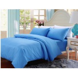 Wholesale - Pure Color Single Bed 3 Pieces Duvet Cover Set Bedding Set