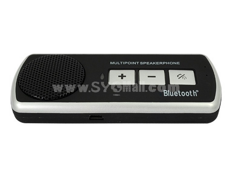 Fashion Bluetooth Multipoint Speakerphone for Car(10 meters)-Black