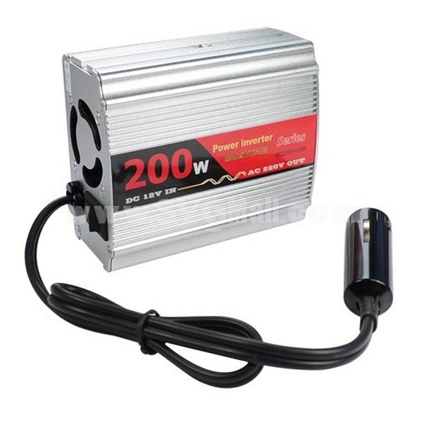200W+USB 12V-220V Power Inverter