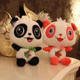 wholesale - Candy Color Cute & Novel Panda Plush Toy 18cm/7" 2PCs
