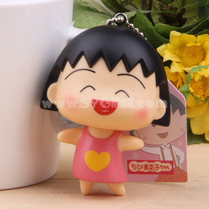 Chibi Maruko Vinyl Figure Toy Cellphone Pendant Bag Pendant