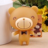 Wholesale - Cute Tie Bear Vinyl Figure Toy Cellphone Pendant Bag Pendant