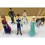 Wholesale - Frozen Elsa Anna and Olaf Action Figure/Garage Kits PVC Toys MAction Figures 5-6" 6pcs/Kit